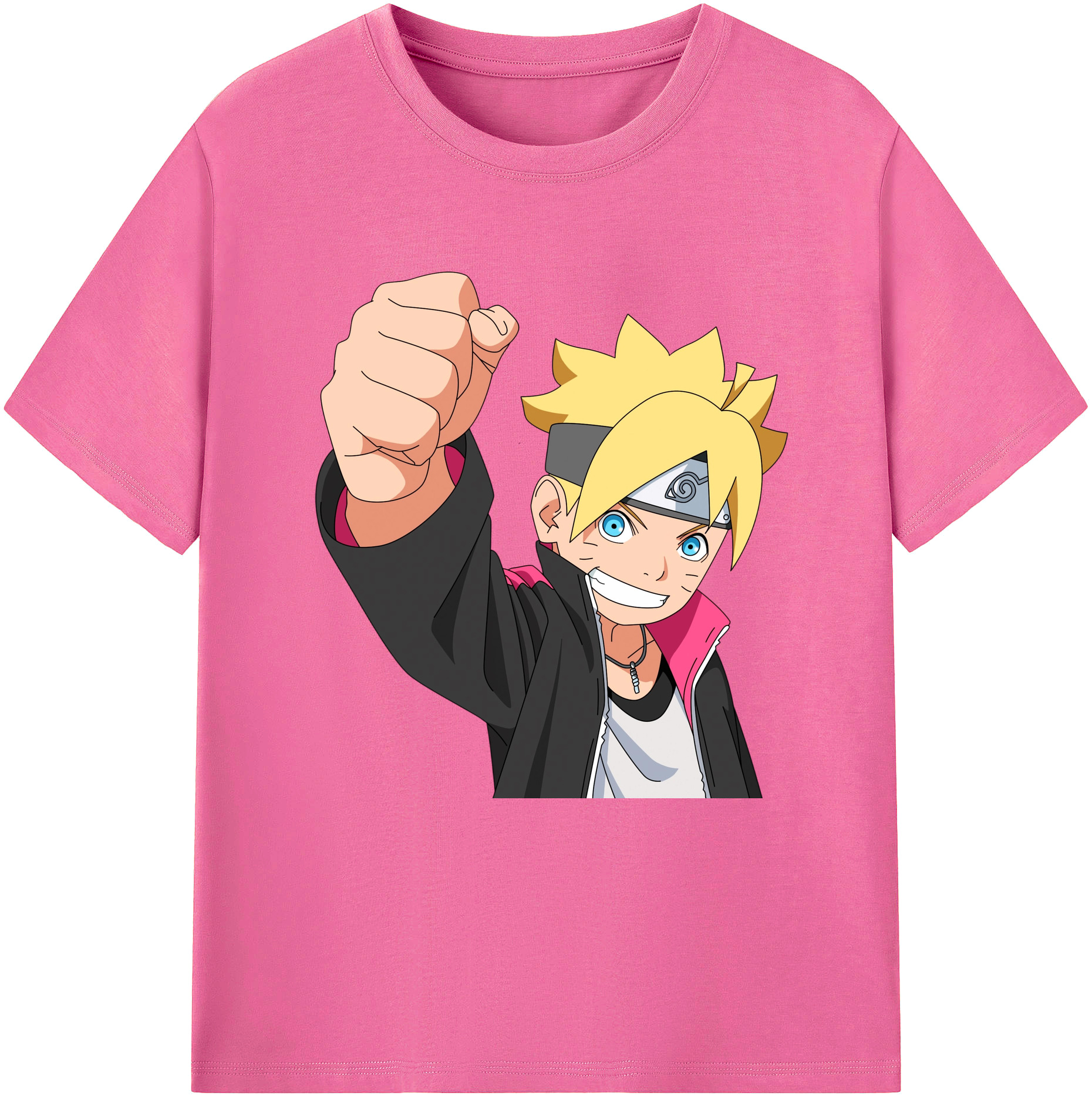 （画像用） NARUTO -ナルト- うずまき ボルト Uzumaki Boruto レディースカジュアルプリントTシャツ（綿100％）